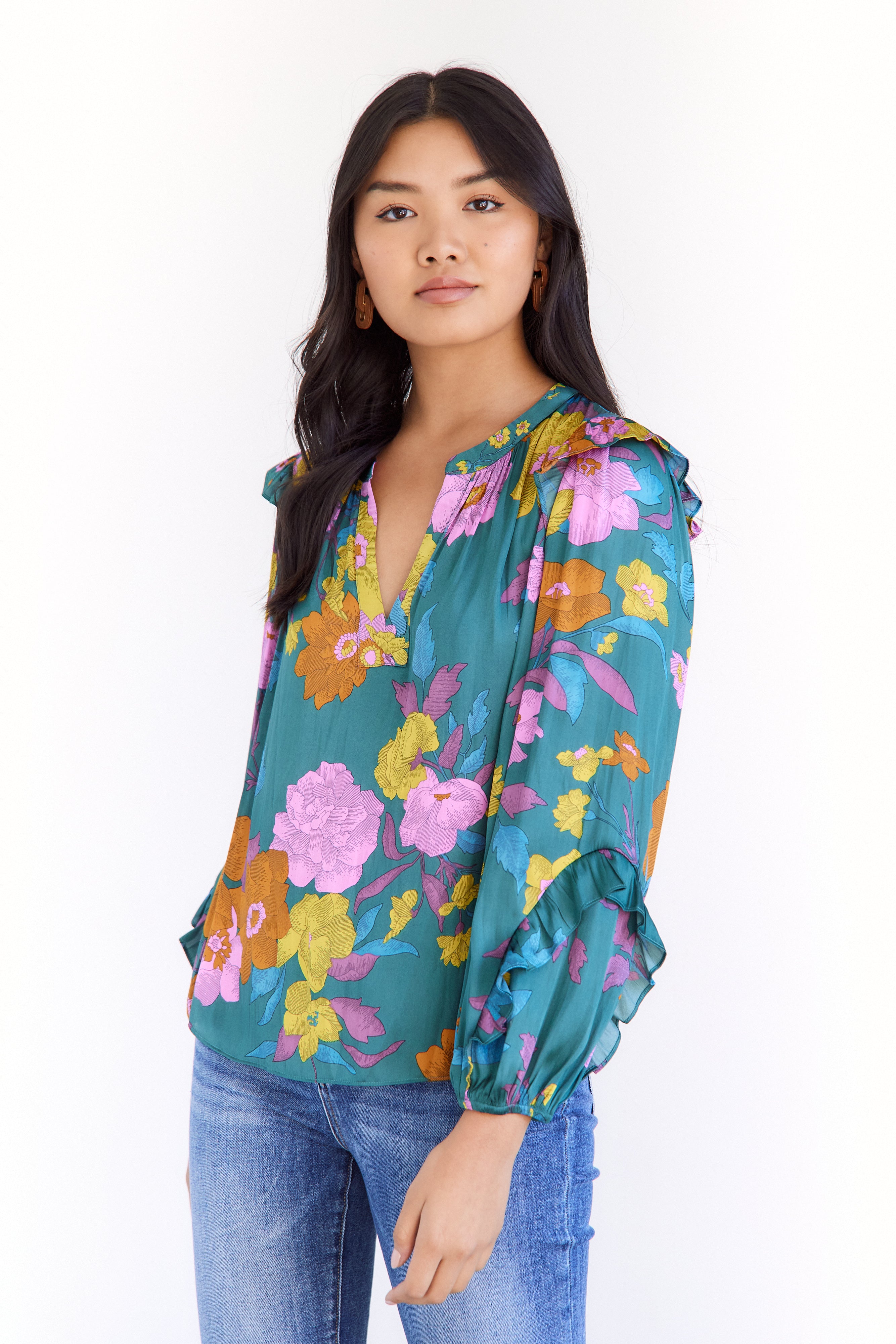 Livvie Floral Blouse - fab'rik