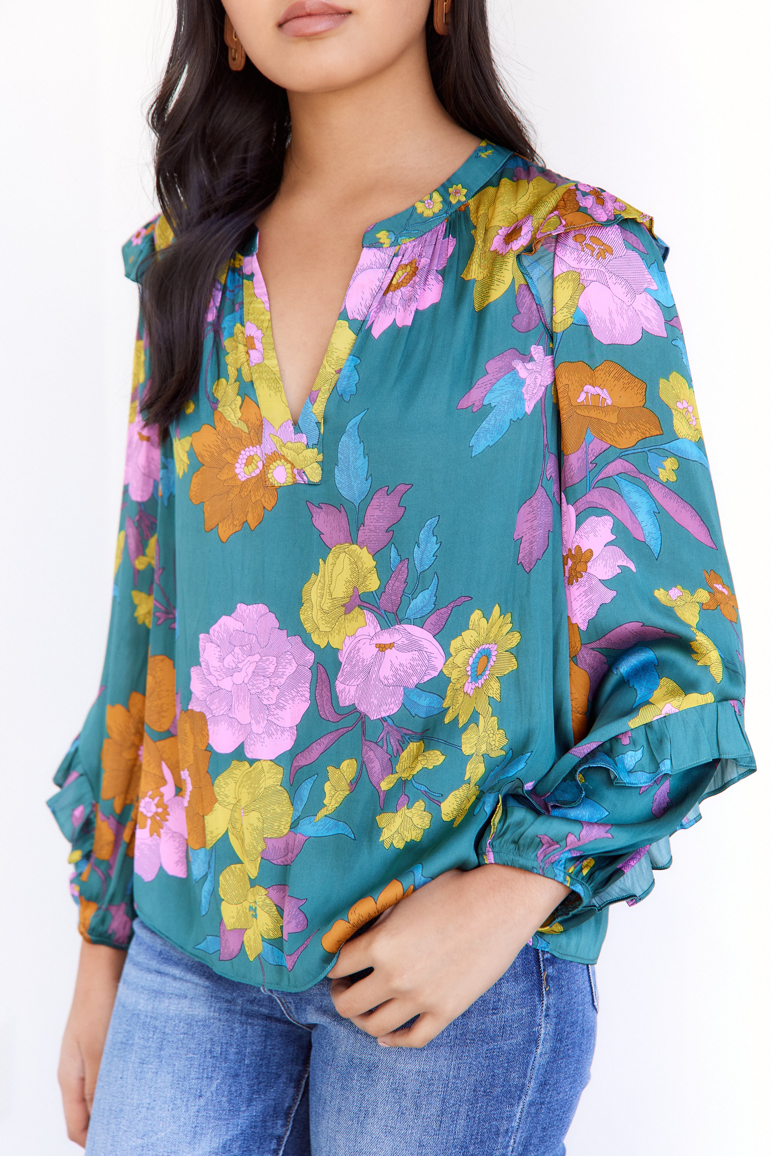 Livvie Floral Blouse - fab'rik