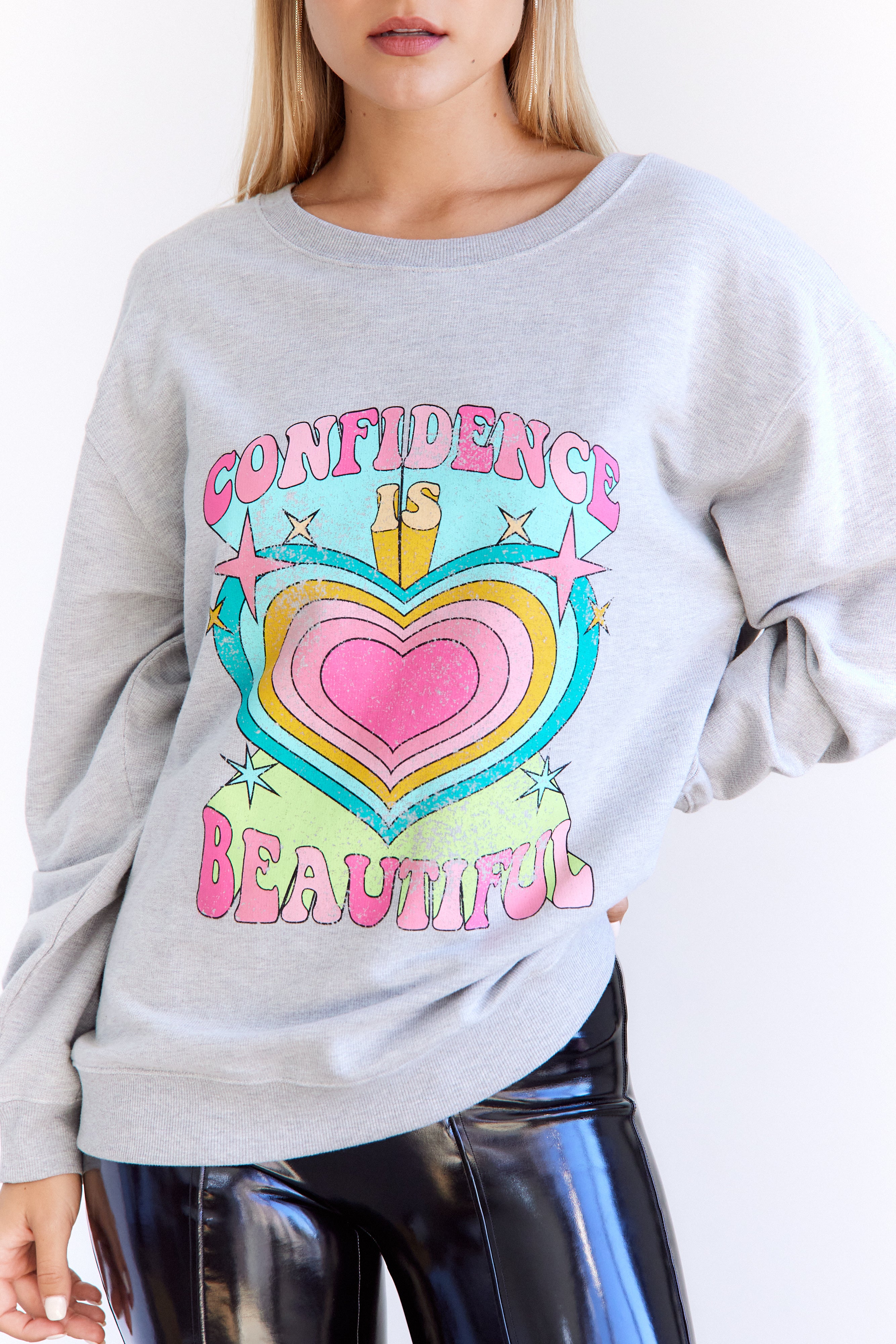 Confidence Is Beautiful Sweatshirt - fab'rik