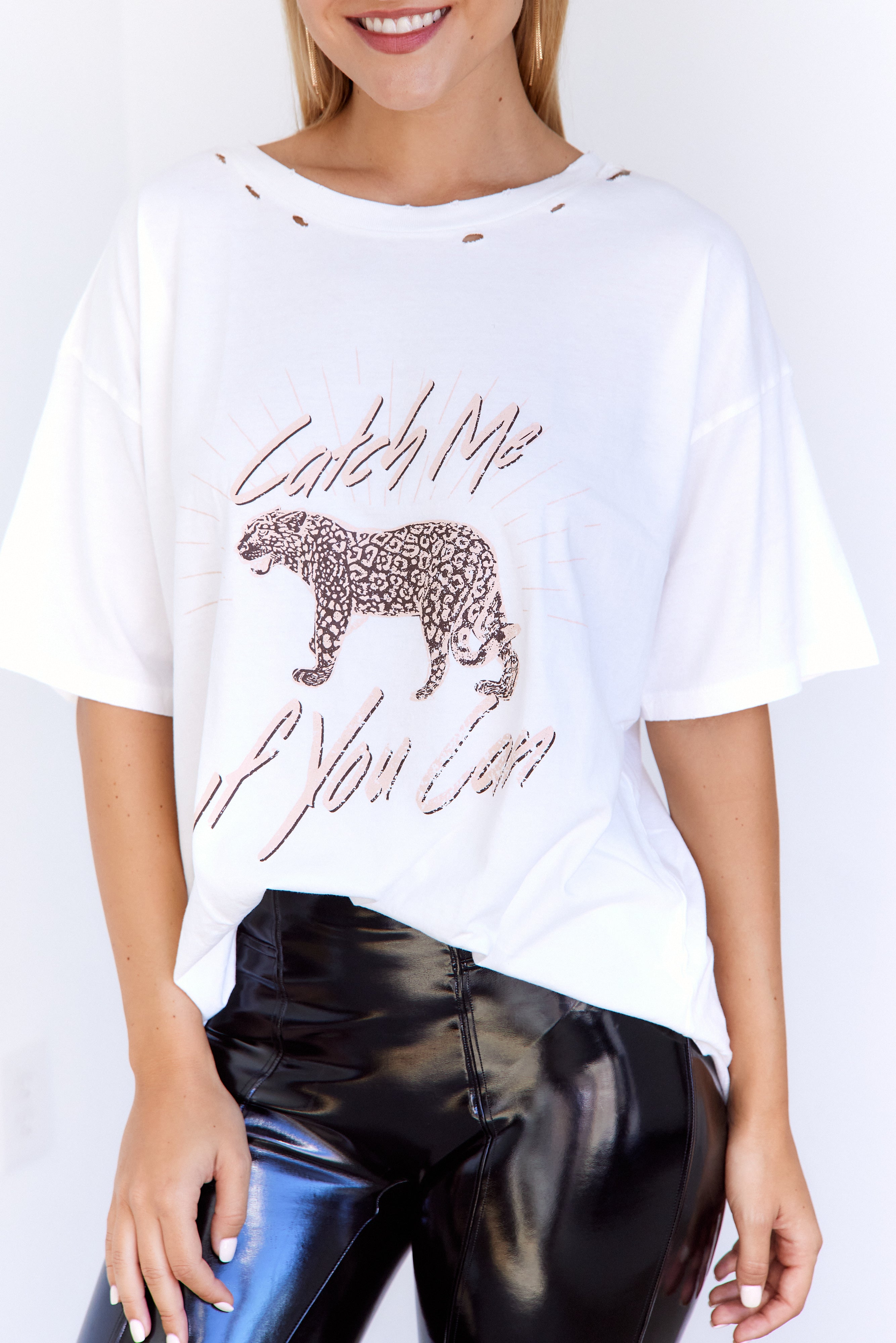 Catch Me If You Can Leopard Graphic Tee - fab'rik