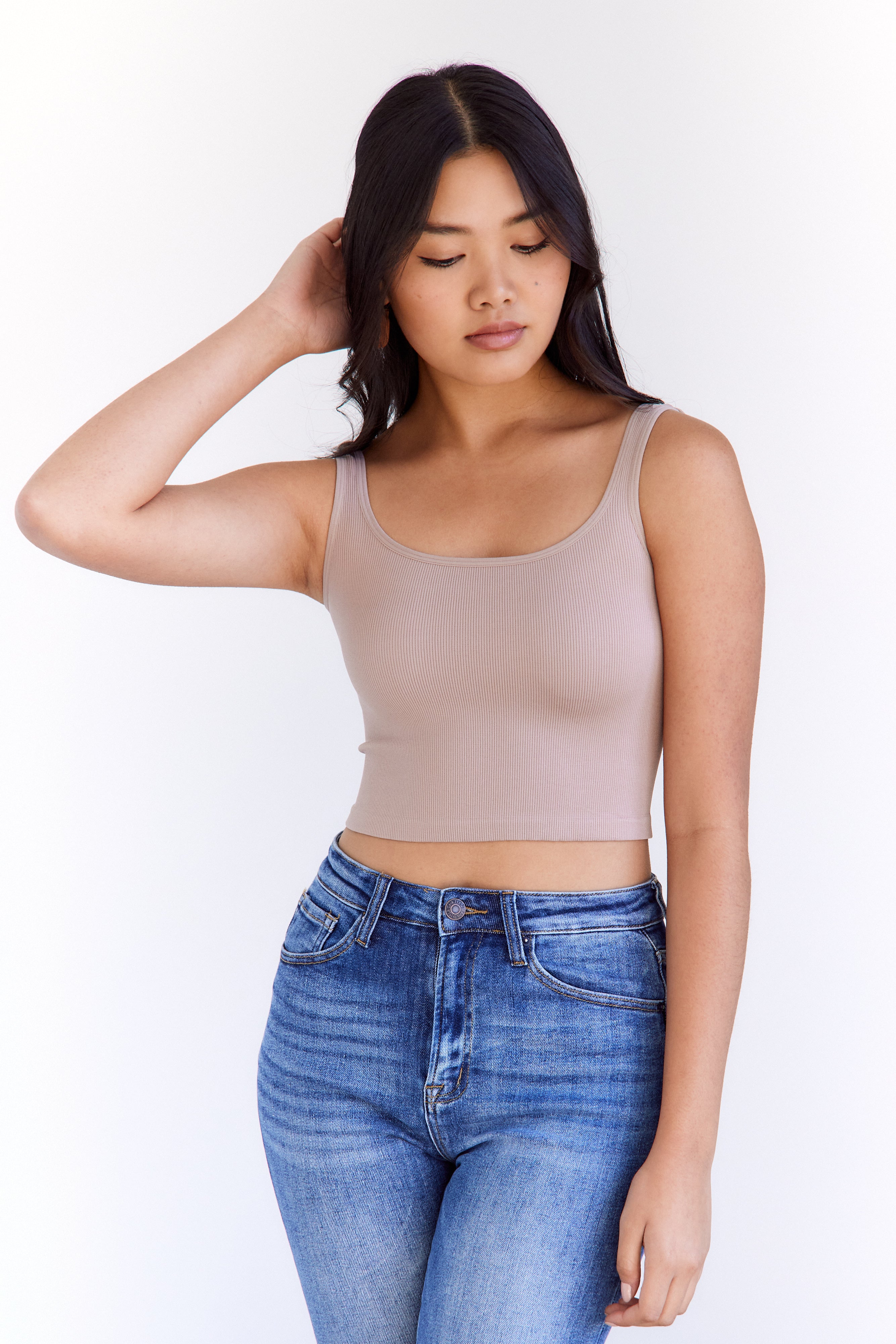 Trenton Ribbed Crop Tank - fab'rik