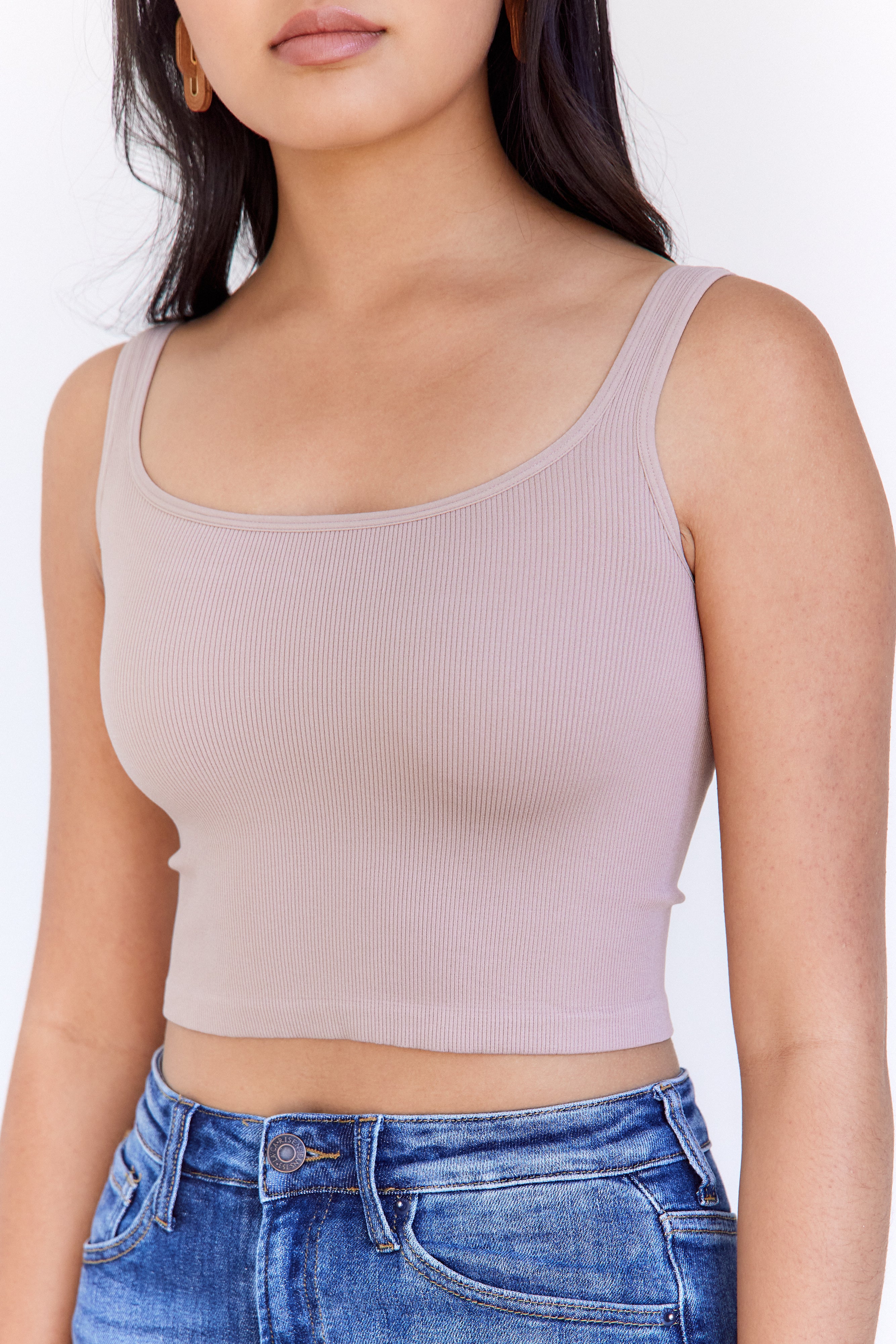 Trenton Ribbed Crop Tank - fab'rik