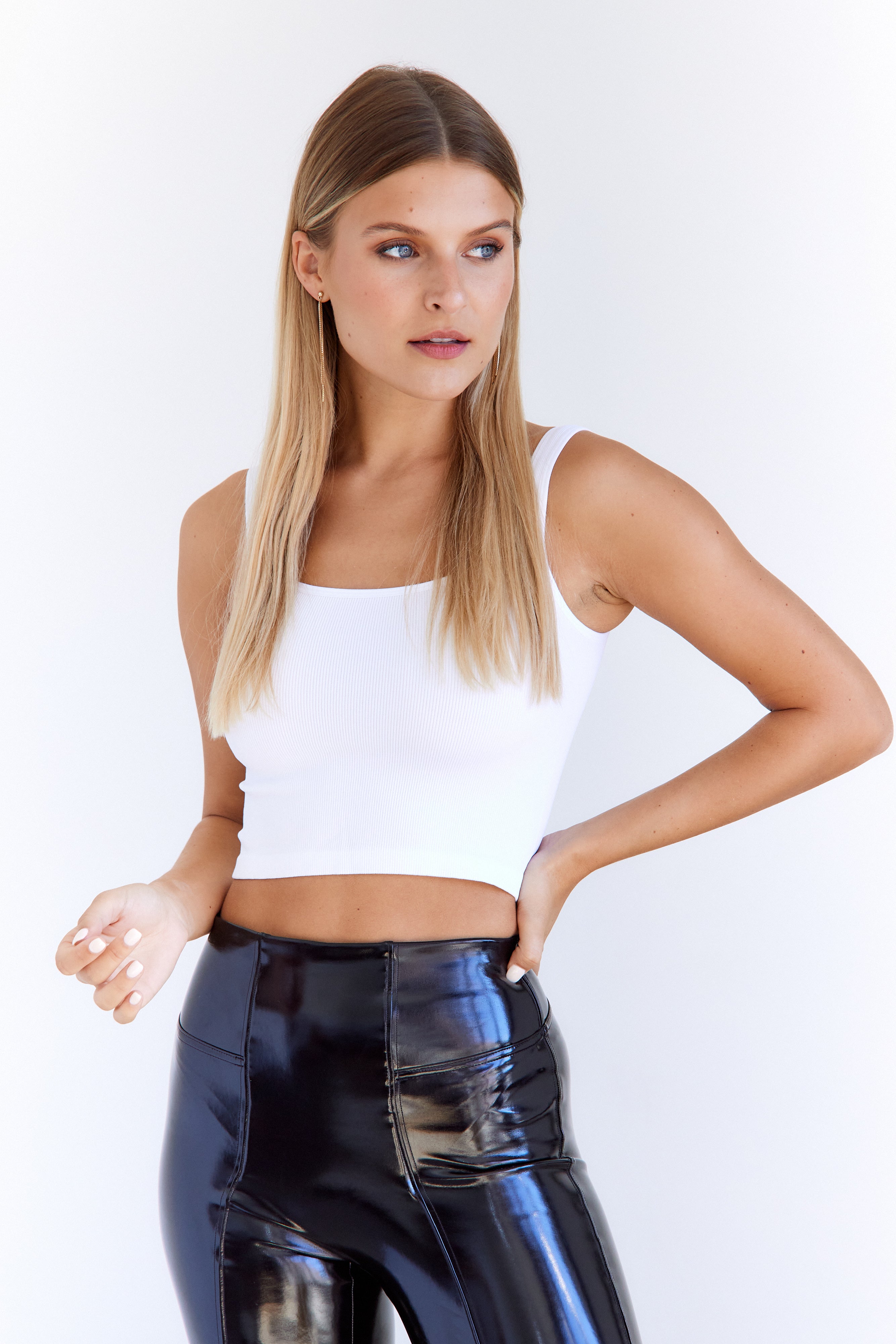 Trenton Ribbed Crop Tank - fab'rik