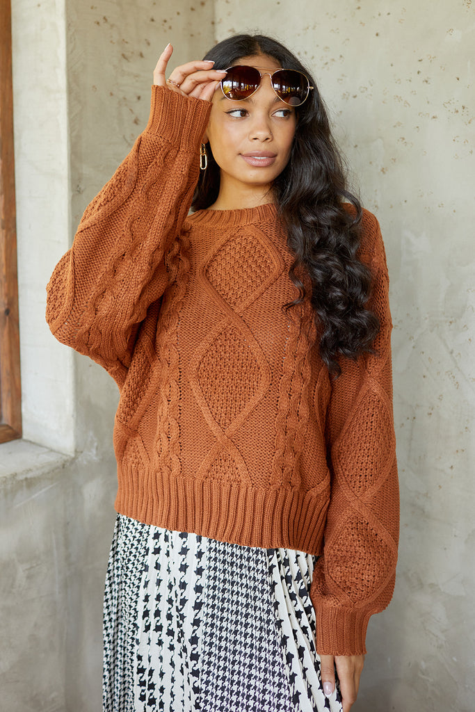SALE - January Cableknit Sweater - fab'rik