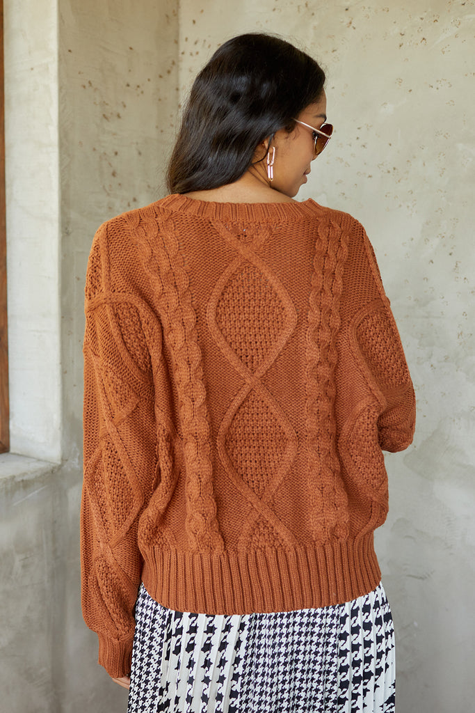 SALE - January Cableknit Sweater - fab'rik