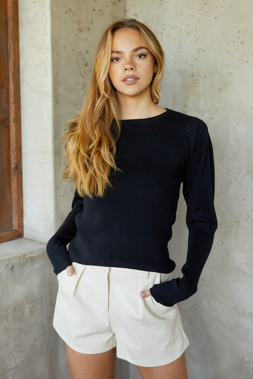 SALE - Raye Puff Sleeve Sweater - fab'rik