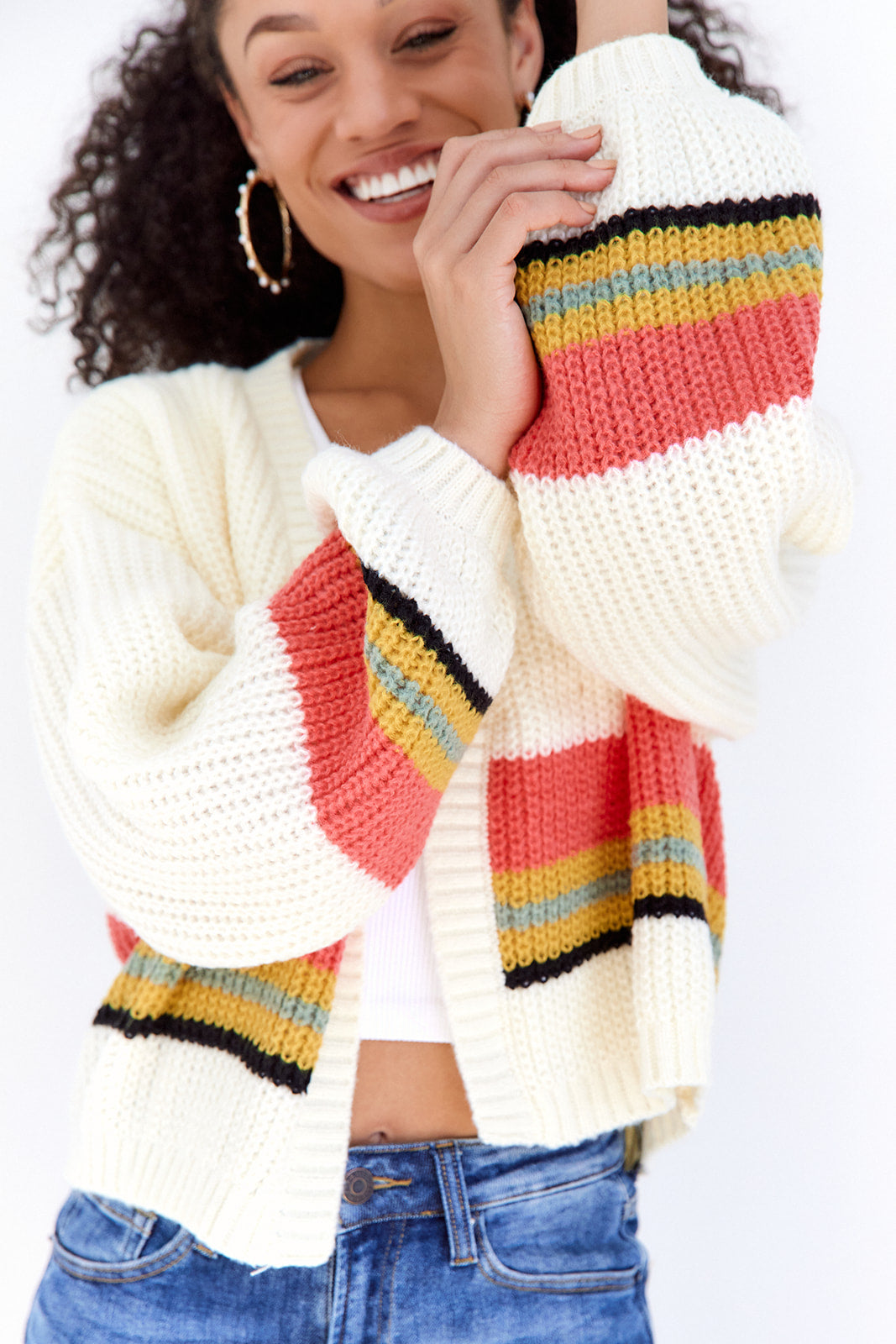Leighton Striped Cardigan - fab'rik