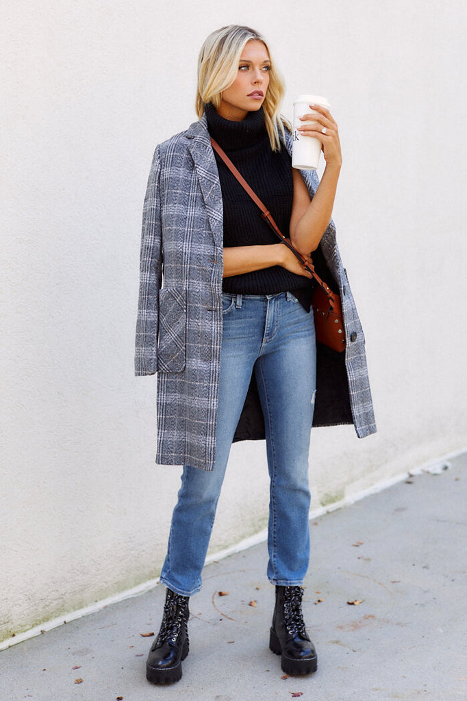 Reeves Plaid Coat - fab'rik