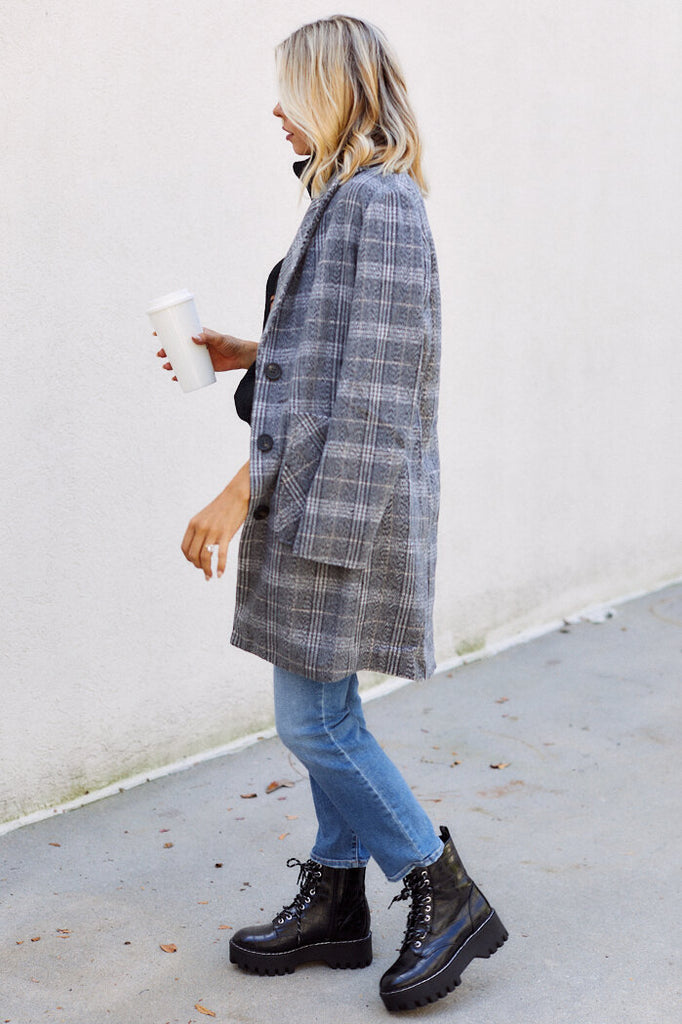 Reeves Plaid Coat - fab'rik