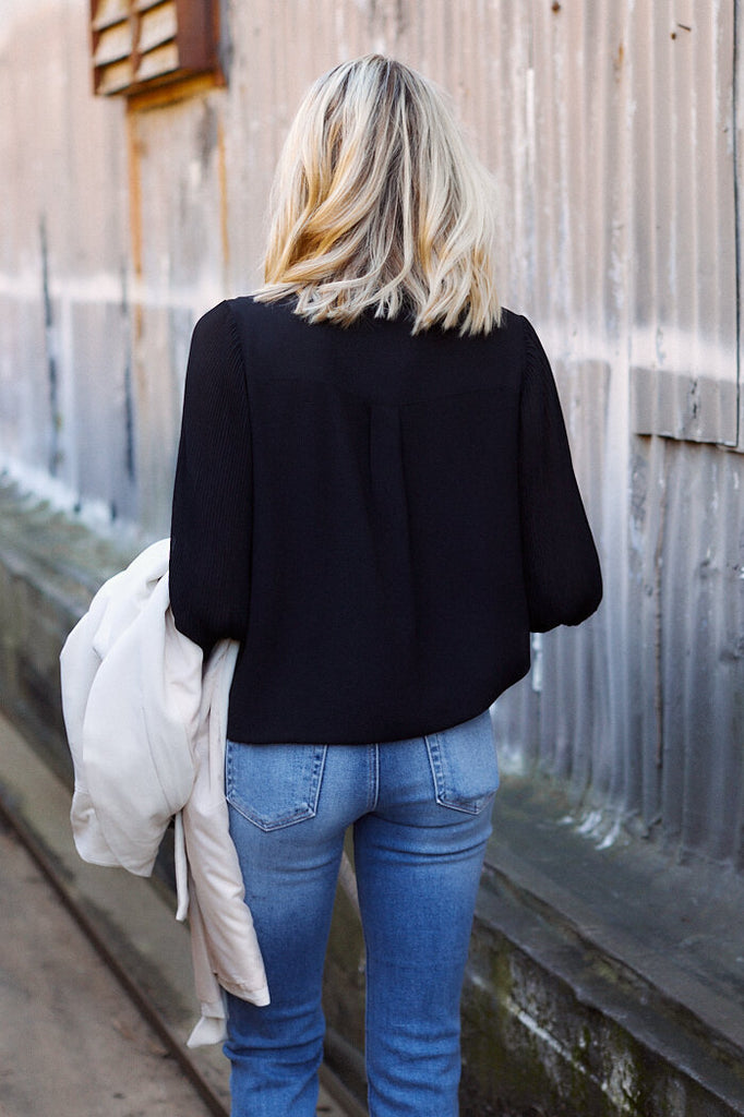 SALE - Cayden Surplice Blouse - fab'rik