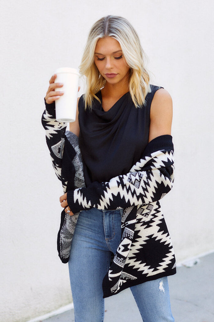 Rozelle Printed Cardigan - fab'rik