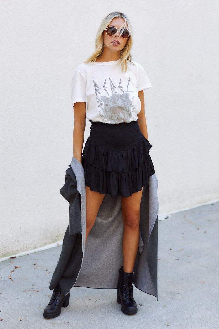 SALE - Meredith Smocked Mini Skirt - fab'rik