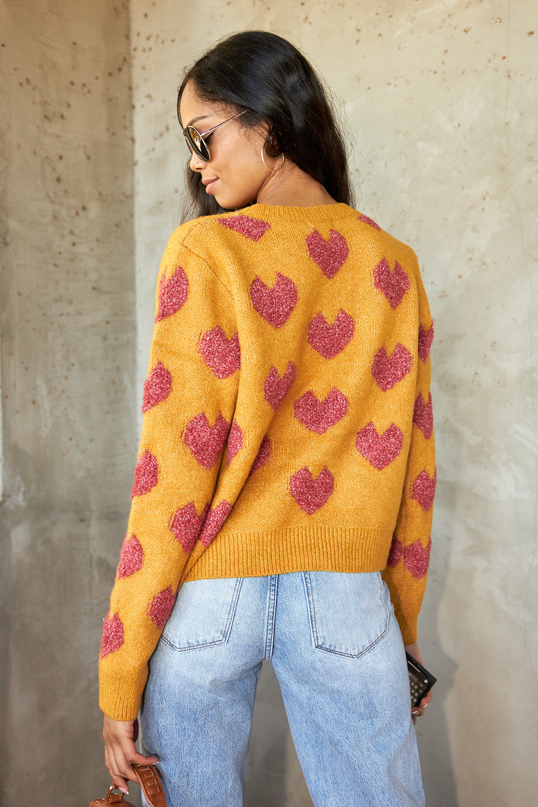 SALE - Bardot Heart Sweater - fab'rik