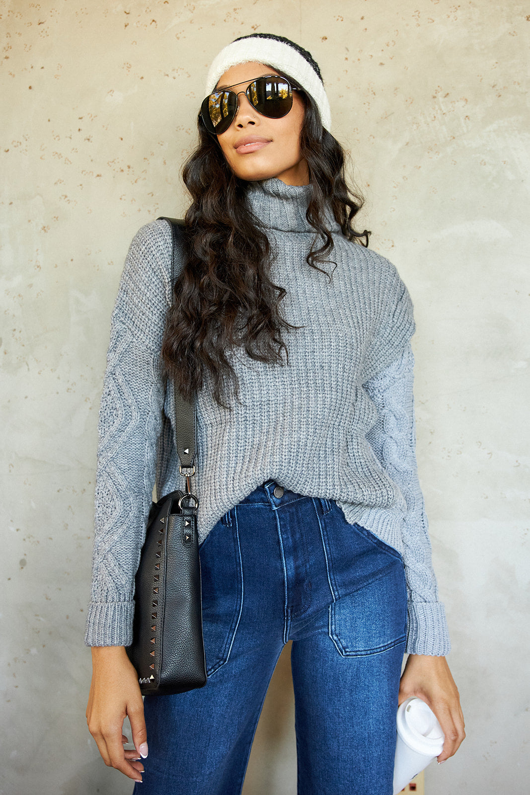 SALE - Carlin Two Tone Sweater - fab'rik