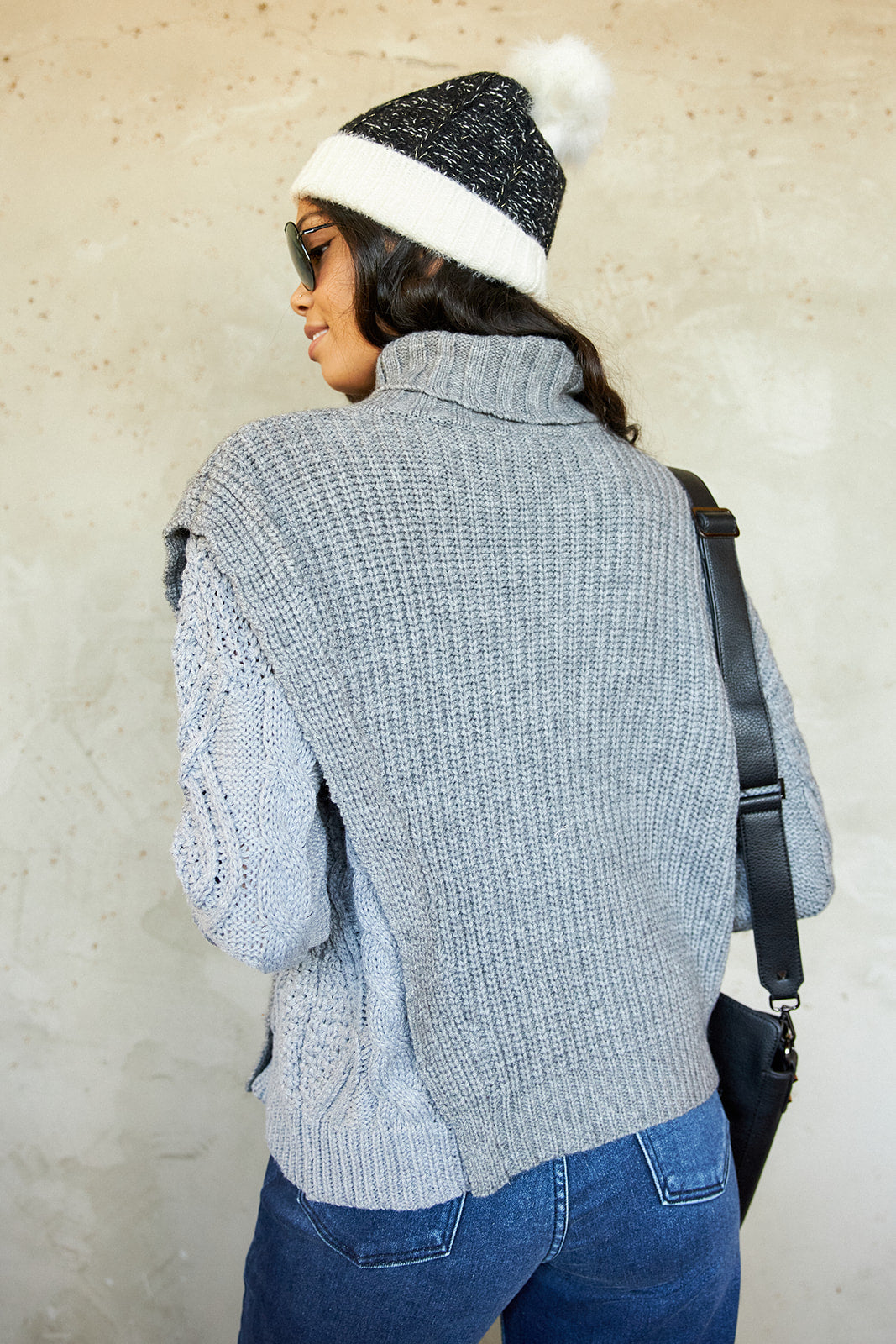 SALE - Carlin Two Tone Sweater - fab'rik
