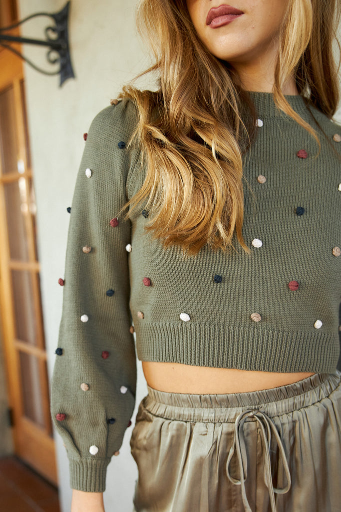 SALE - Eaton Pom Pom Detail Sweater - fab'rik