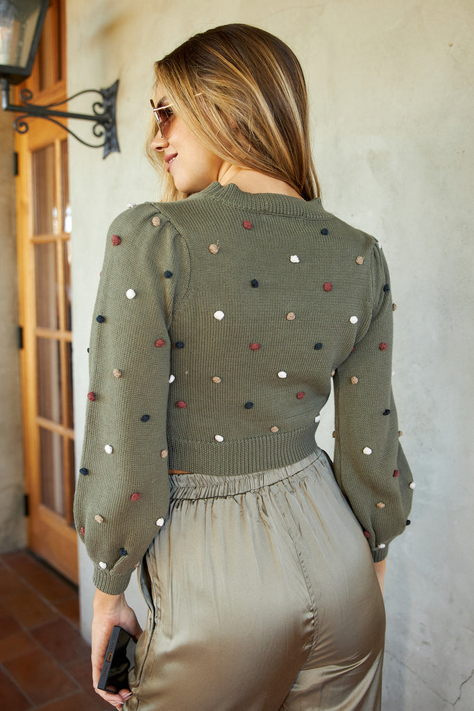 SALE - Eaton Pom Pom Detail Sweater - fab'rik