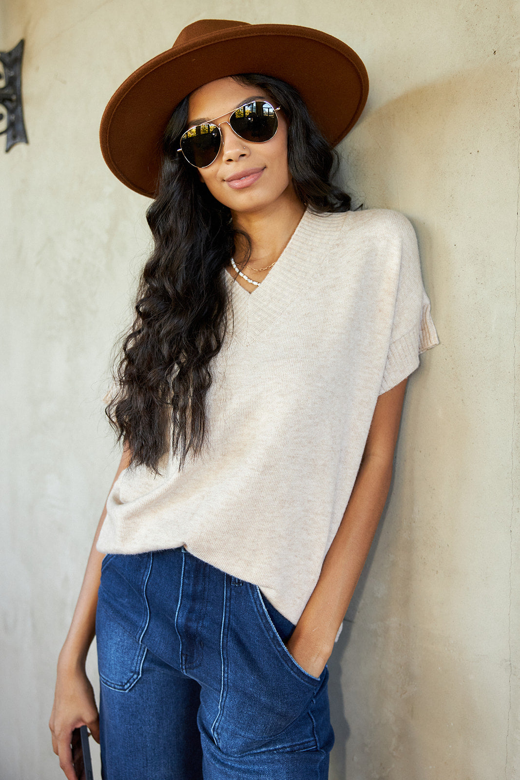 SALE - Kaleena Short Sleeve Sweater - fab'rik