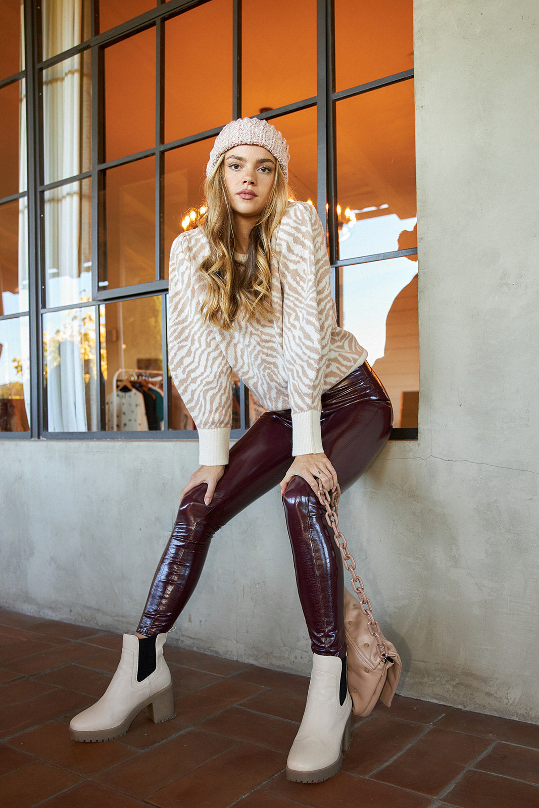 SALE - Laska Zebra Print Sweater - fab'rik