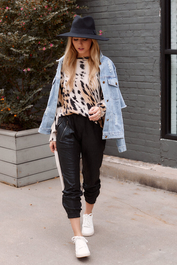 SALE - Saratoga Animal Print Top - fab'rik