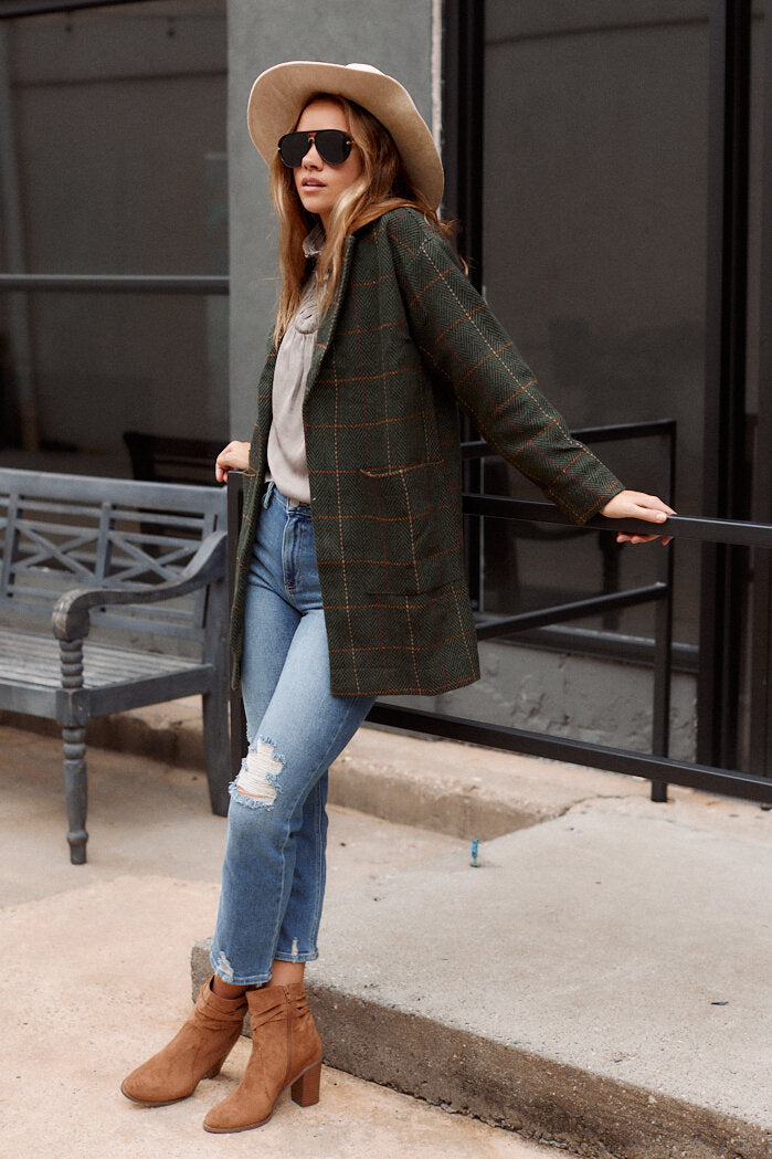 Mackinley Plaid Coat - fab'rik