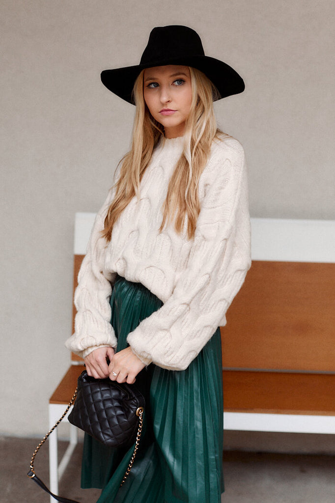 Kearney Mock Neck Textured Sweater - fab'rik