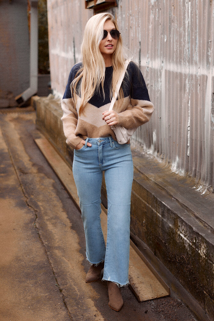 Sandy Colorblock Sweater - fab'rik