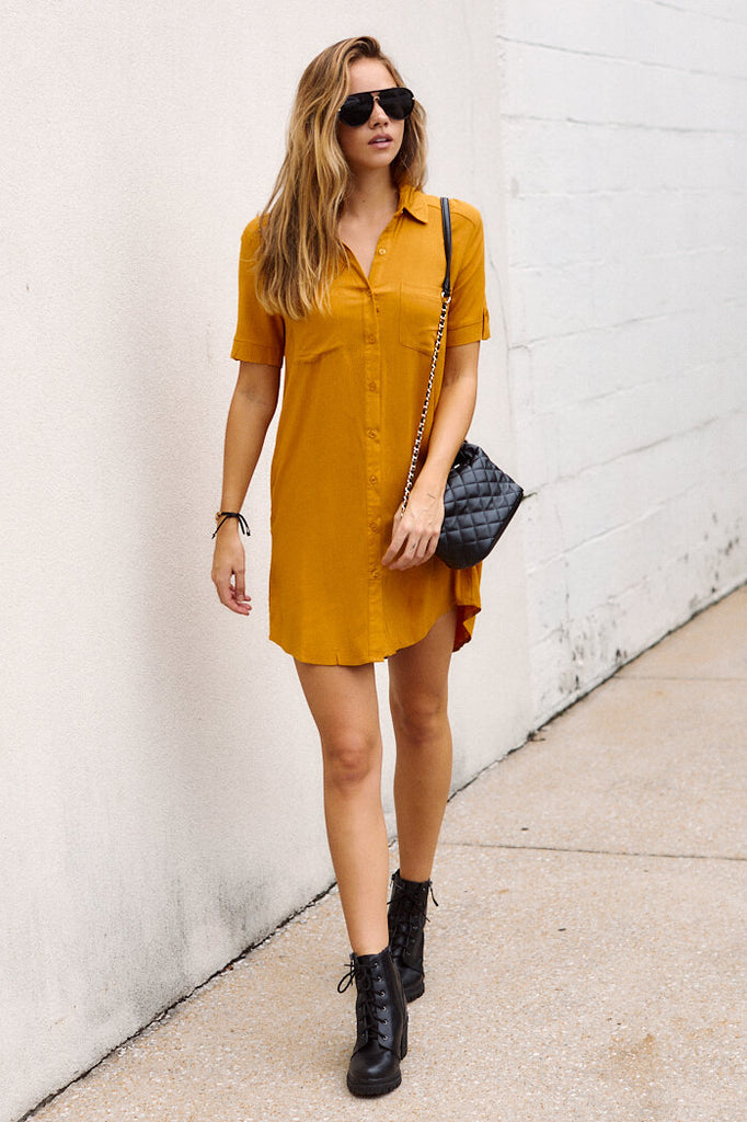 SALE - Rosa Button Down Dress - fab'rik