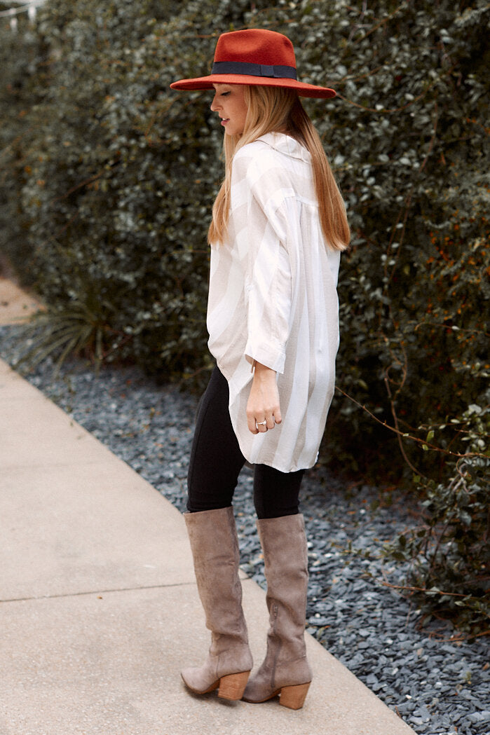 SALE - Colby Stripe Button Down Top - fab'rik
