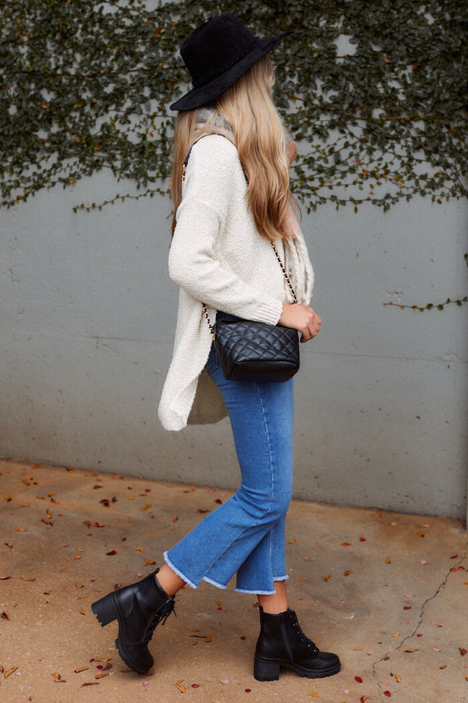 SALE - Stratton High Low Turtleneck Sweater - fab'rik