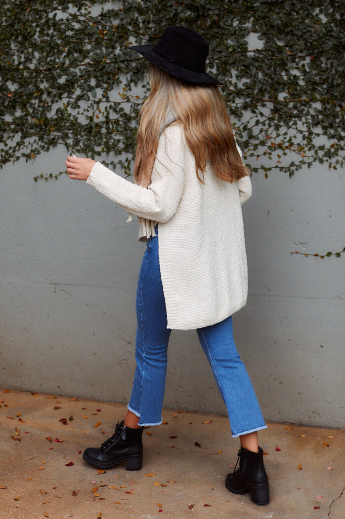 SALE - Stratton High Low Turtleneck Sweater - fab'rik