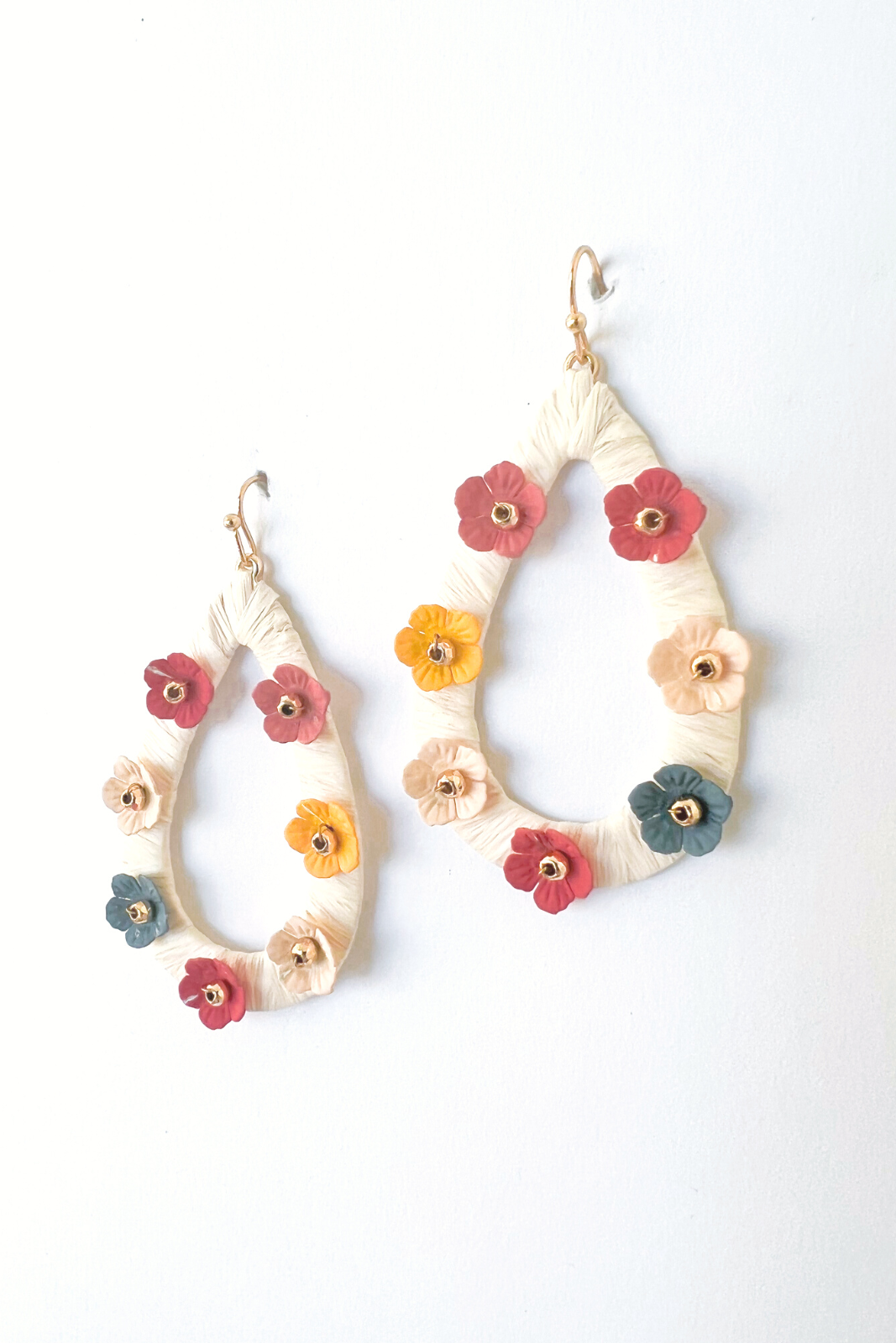 Flora Beaded Drop Earrings - fab'rik