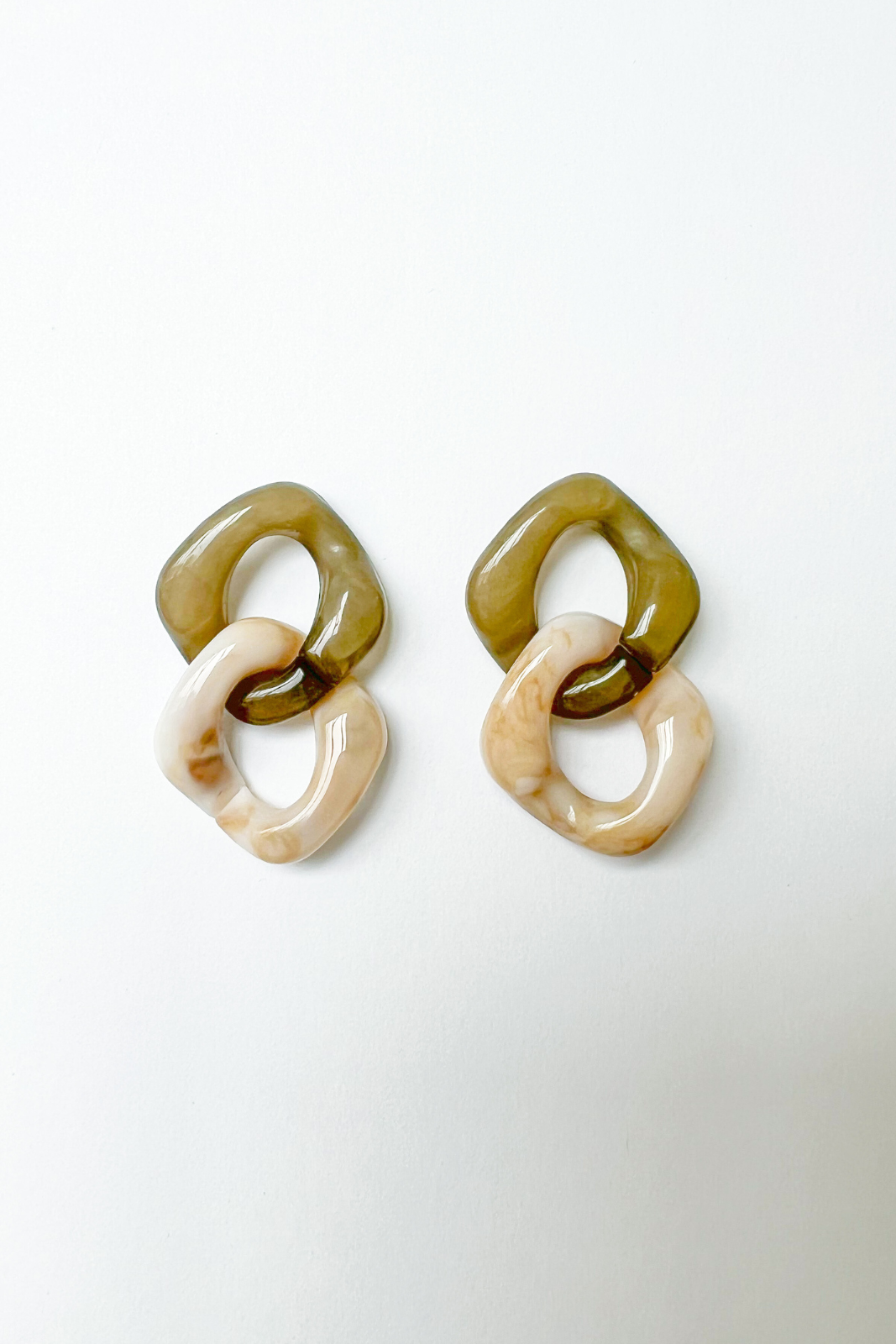 Leah Acrylic Link Earrings - fab'rik