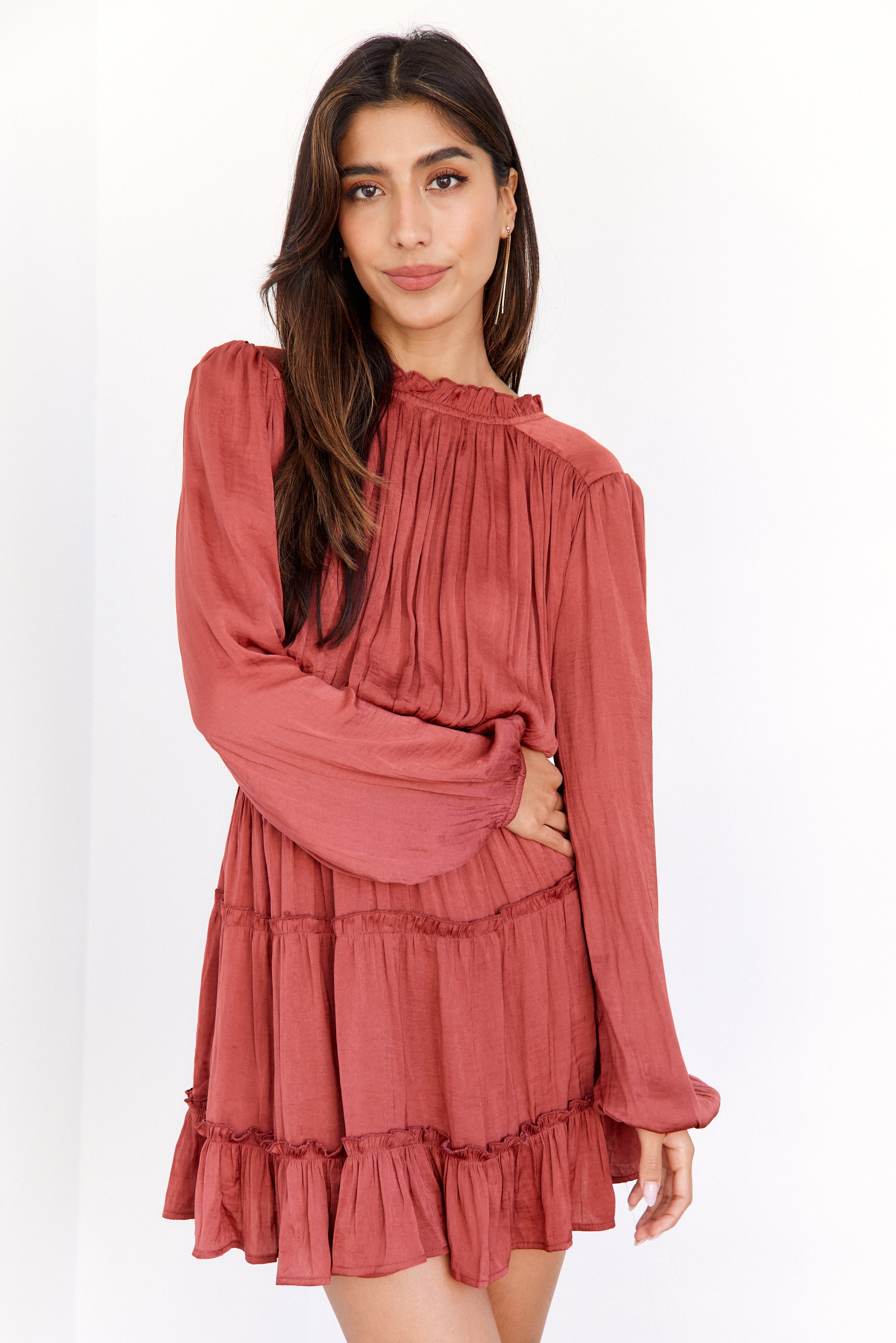 Kaleena Tiered Mini Dress - fab'rik