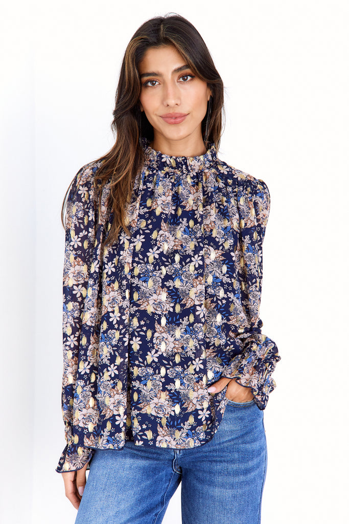 Melissa Floral Printed Blouse - fab'rik