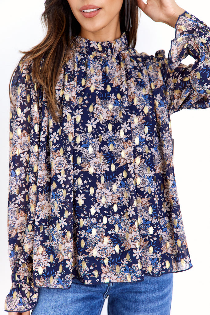 Melissa Floral Printed Blouse - fab'rik