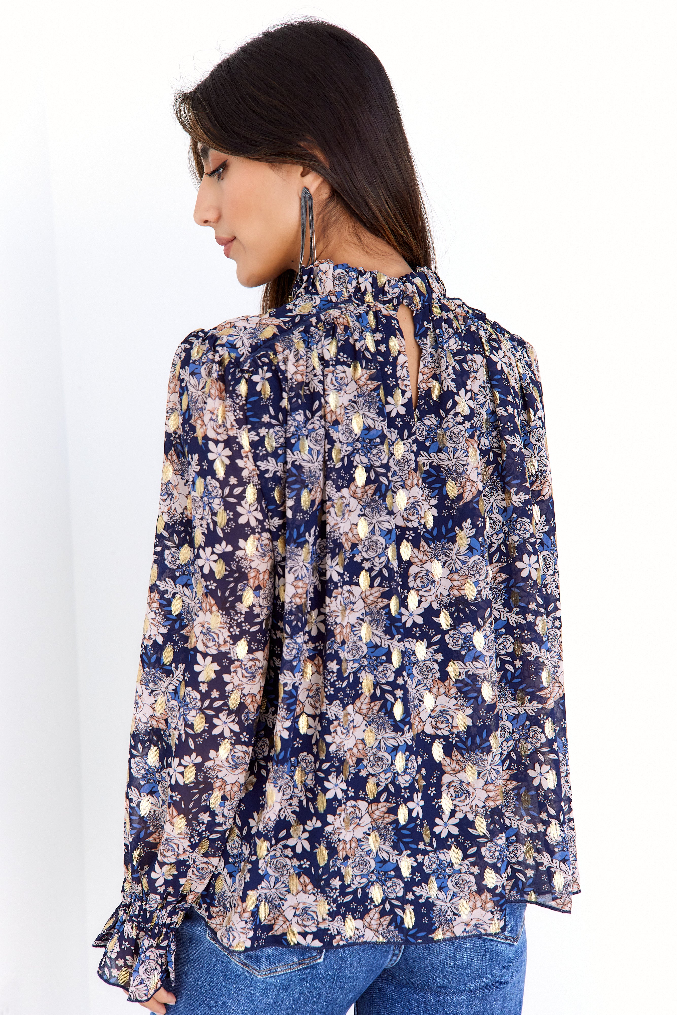 Melissa Floral Printed Blouse - fab'rik