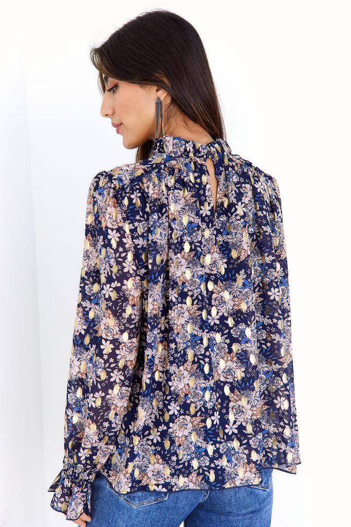 Melissa Floral Printed Blouse - fab'rik