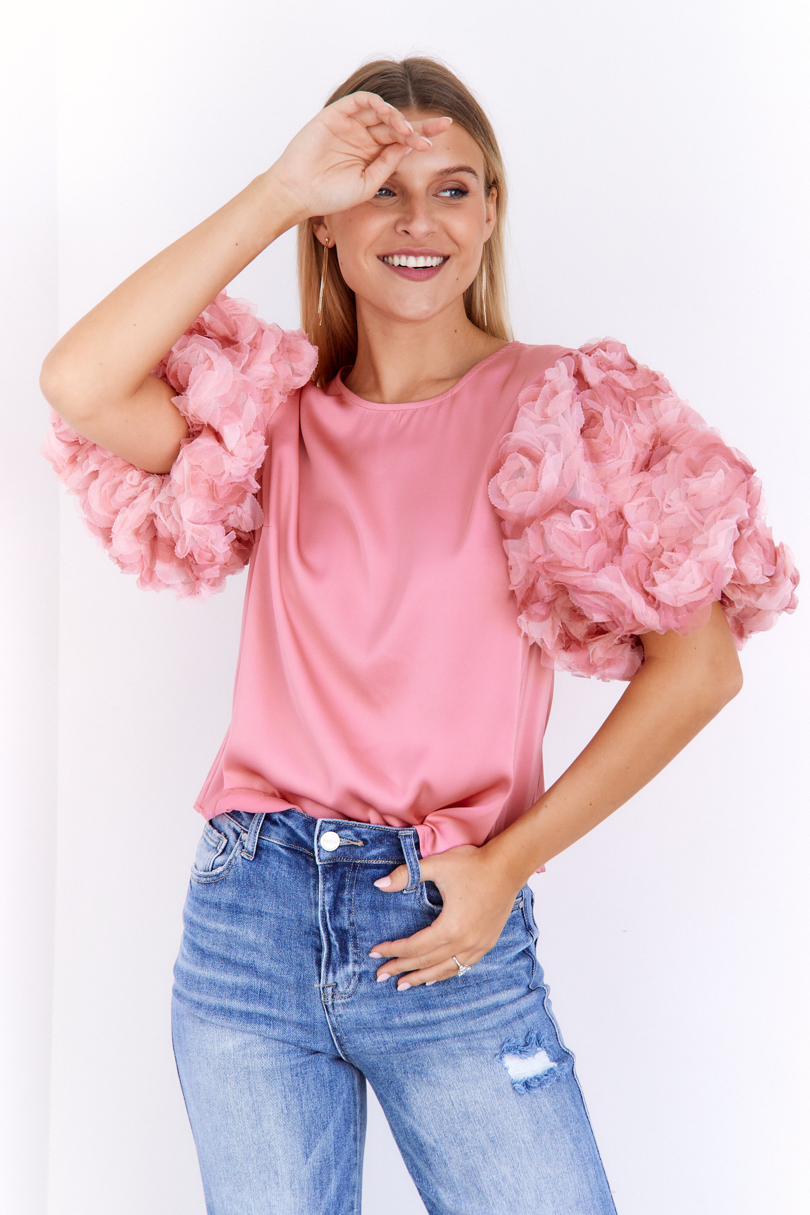 Becca Rose Sleeve Detail Top - fab'rik