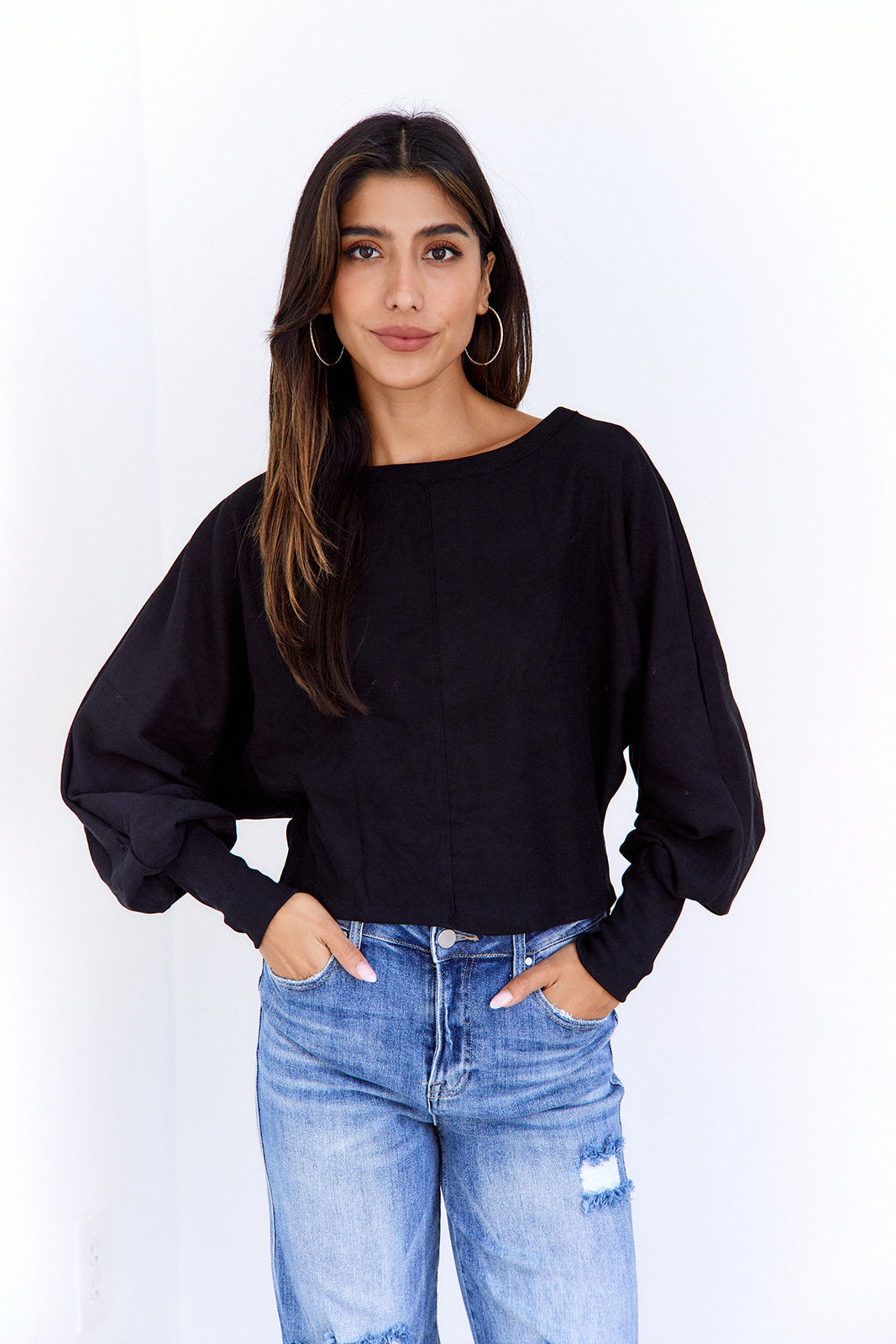 Daniella Cropped Knit Top - fab'rik