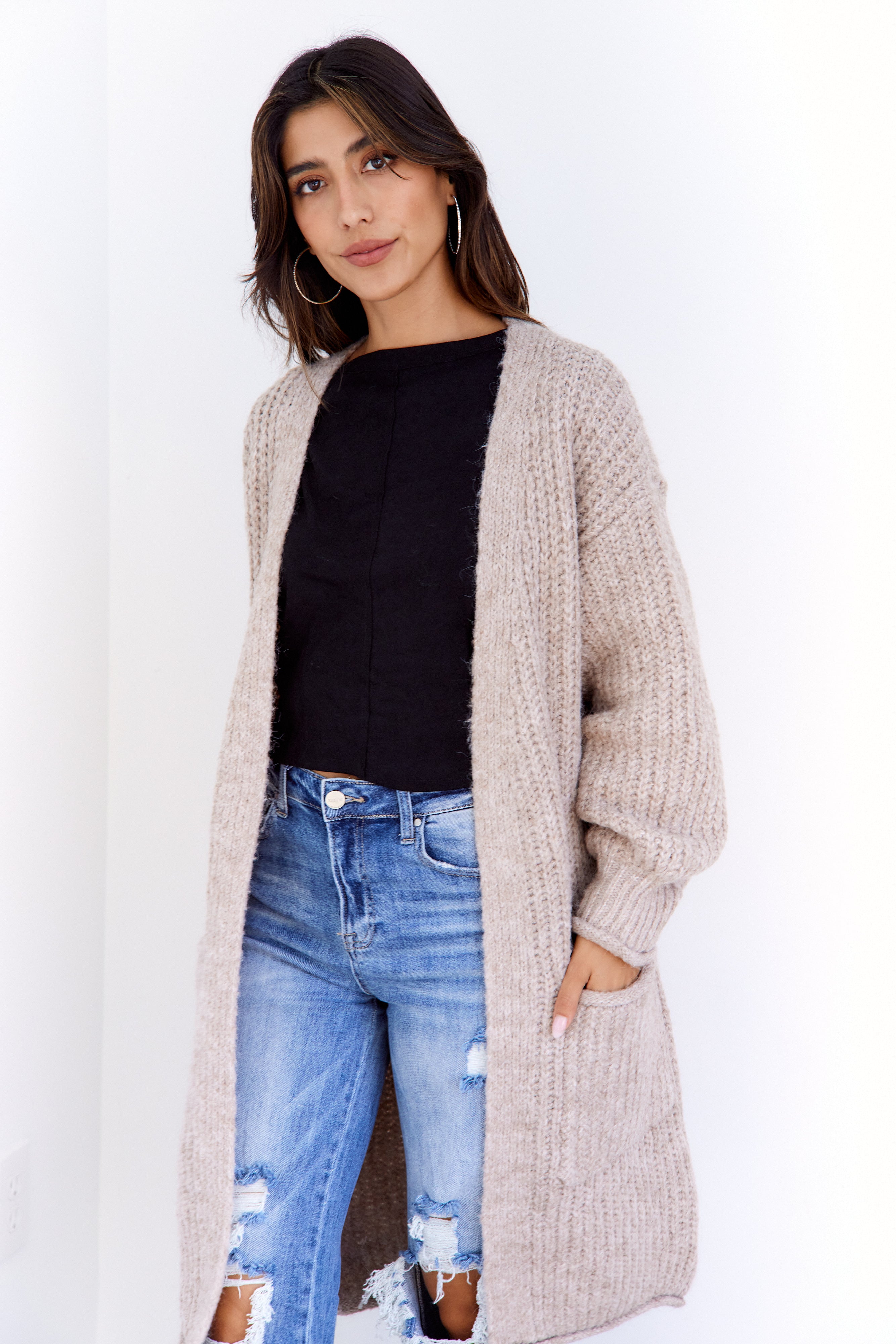 Ember Long Knit Cardigan - fab'rik