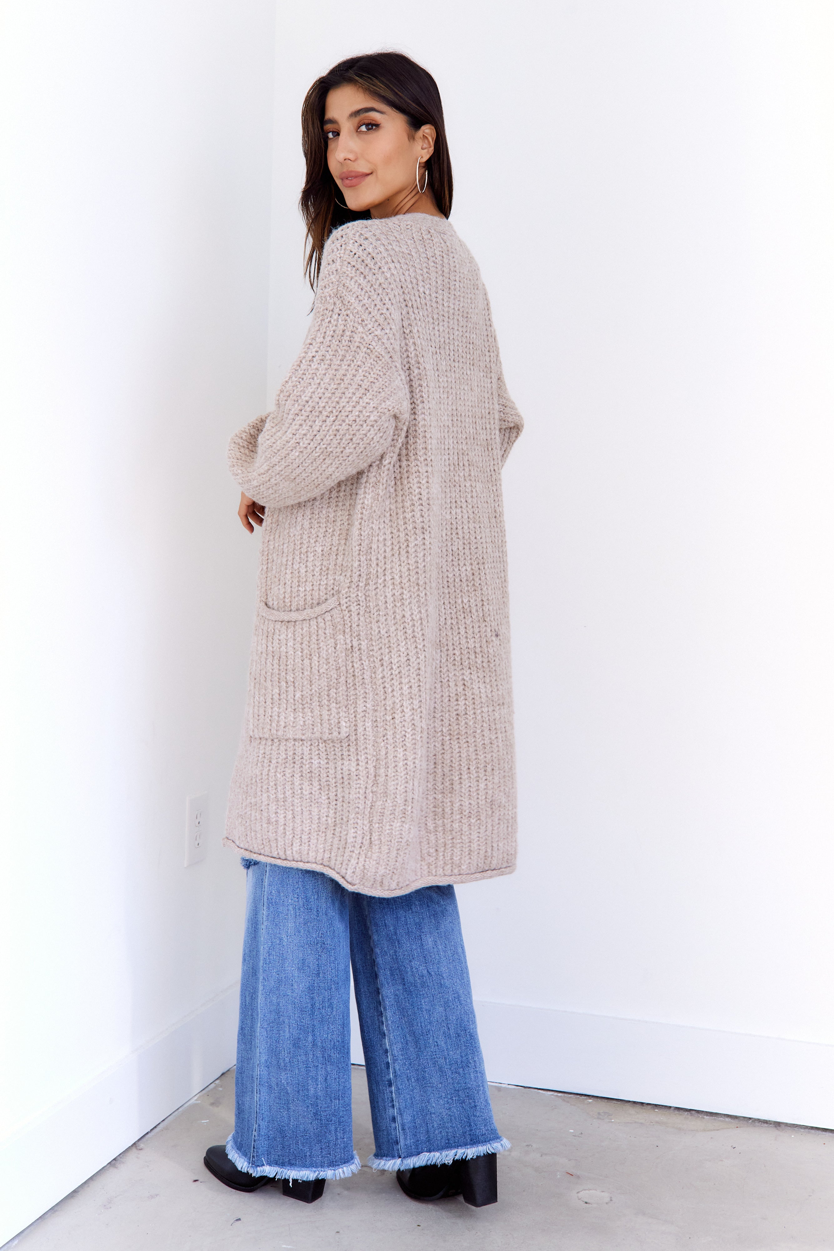 Ember Long Knit Cardigan - fab'rik