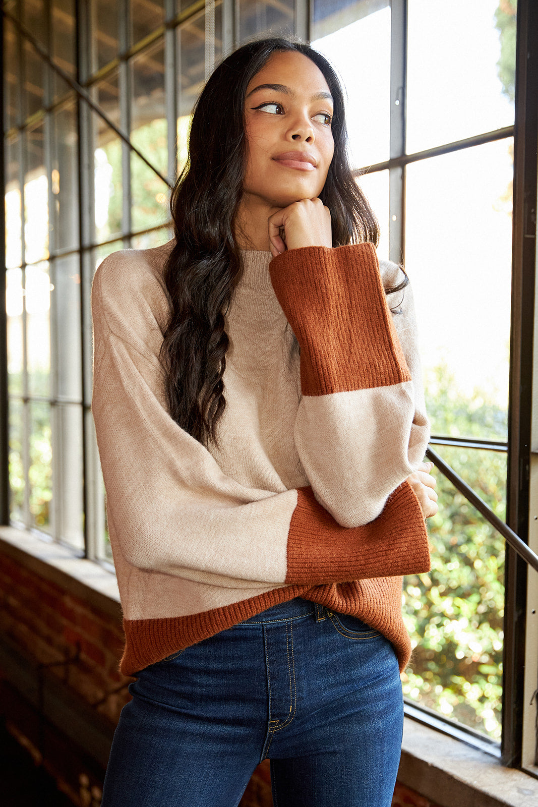 SALE - Kent Colorblock Sweater - fab'rik