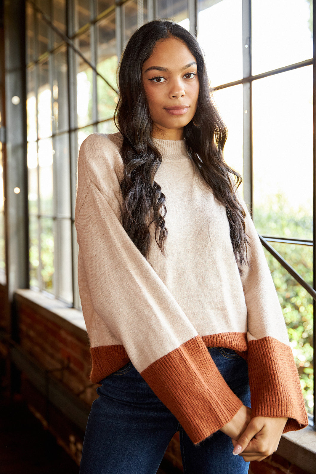 SALE - Kent Colorblock Sweater - fab'rik