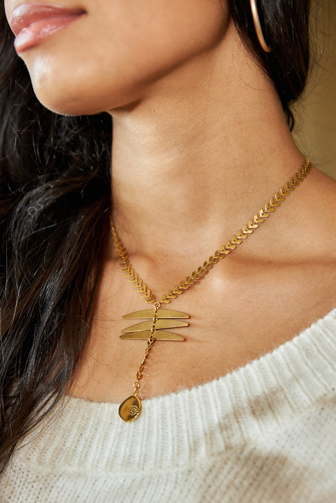 Fabulina x fab'rik Lucie Chevron Eye Necklace - fab'rik