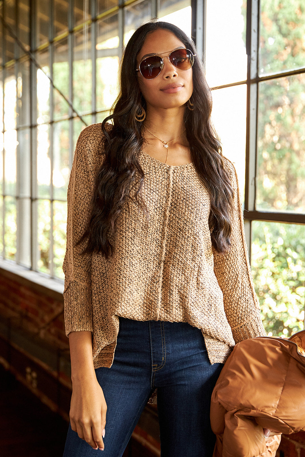 SALE - Pasadena Dolman Sleeve Sweater - fab'rik