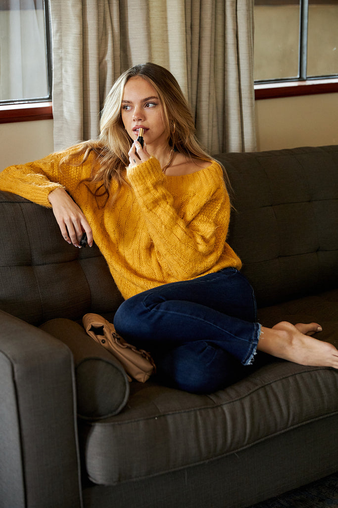 SALE - Cordova Off Shoulder Sweater - fab'rik