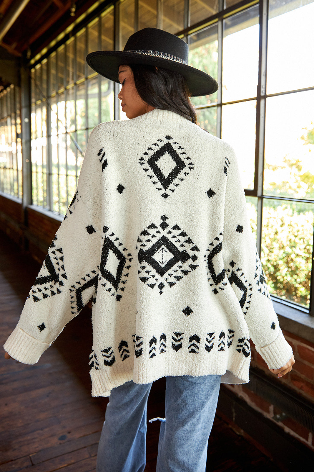 SALE - Amaria Aztec Printed Cardigan - fab'rik