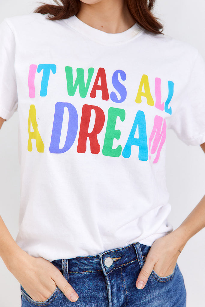 It Was All A Dream Oversized Graphic Tee - fab'rik