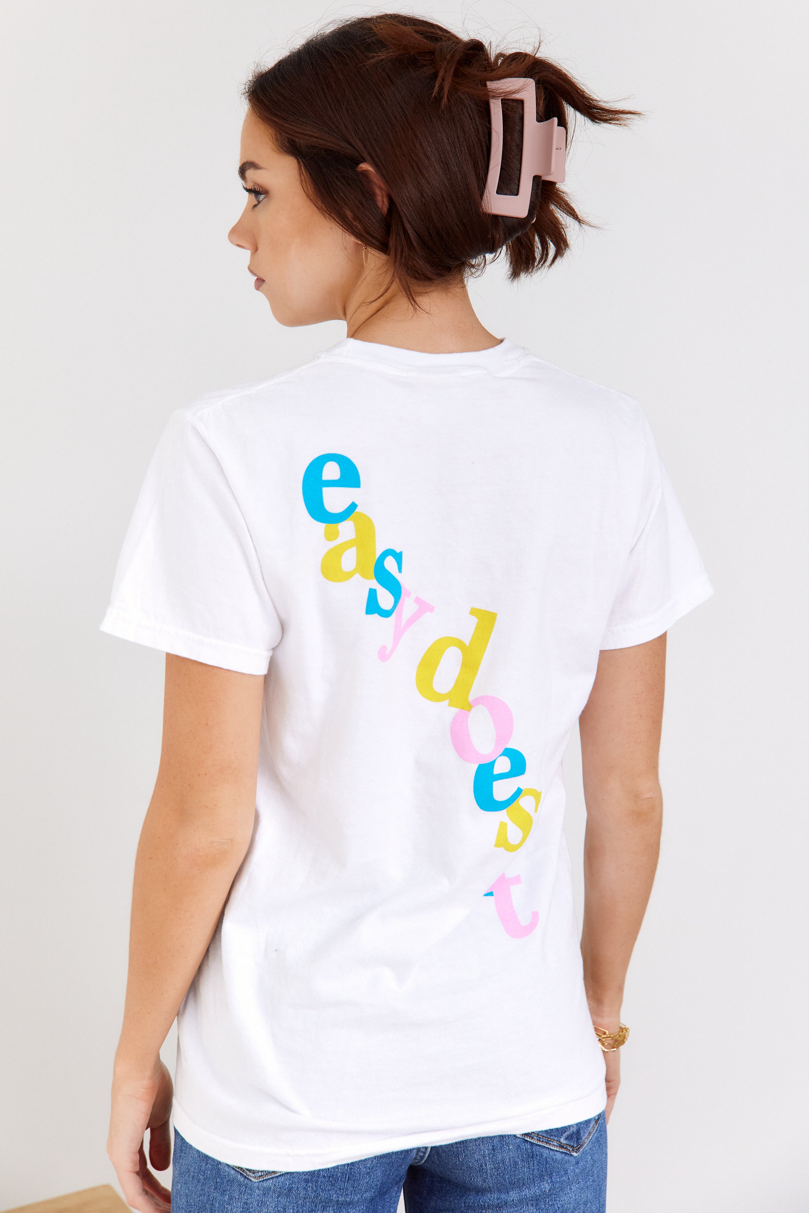 Easy Does It Oversized Grpahic Tee - fab'rik